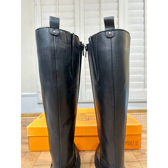 Miz Mooz Womens Loren Knee High Zip Up Black Boots Leather Sz 5.5/6 US 36 EU NIB - Picture 12 of 16